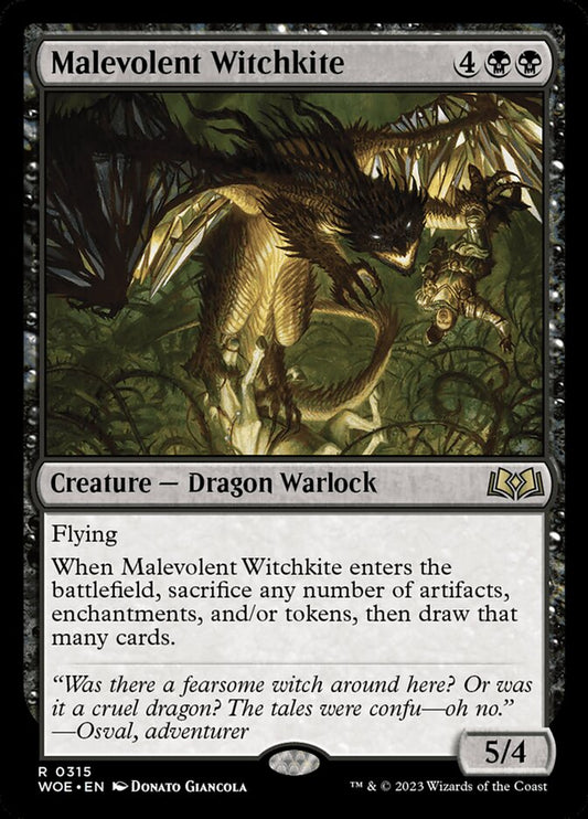 Malevolent Witchkite: Wilds of Eldraine