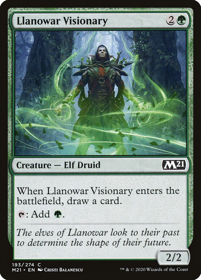 Llanowar Visionary: Core Set 2021
