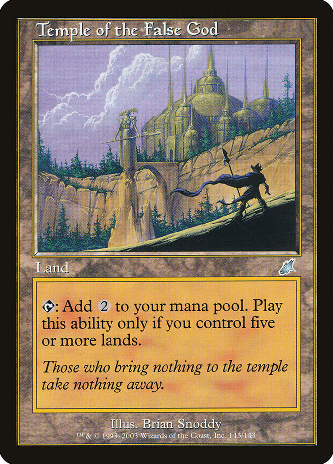 Temple of the False God - (Foil): Scourge