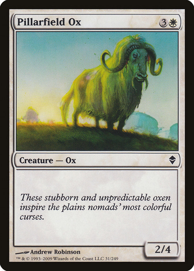 Pillarfield Ox: Zendikar