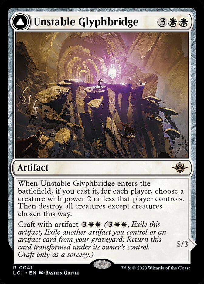 Unstable Glyphbridge // Sandswirl Wanderglyph: Lost Caverns of Ixalan