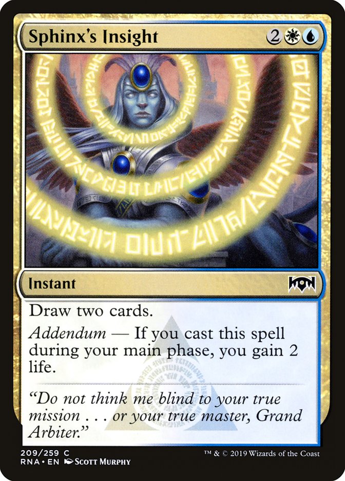 Sphinx's Insight - (Foil): Ravnica Allegiance