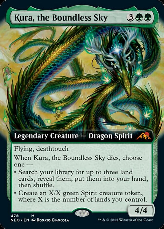 Kura, the Boundless Sky (Extended Art) - (Foil): Kamigawa: Neon Dynasty