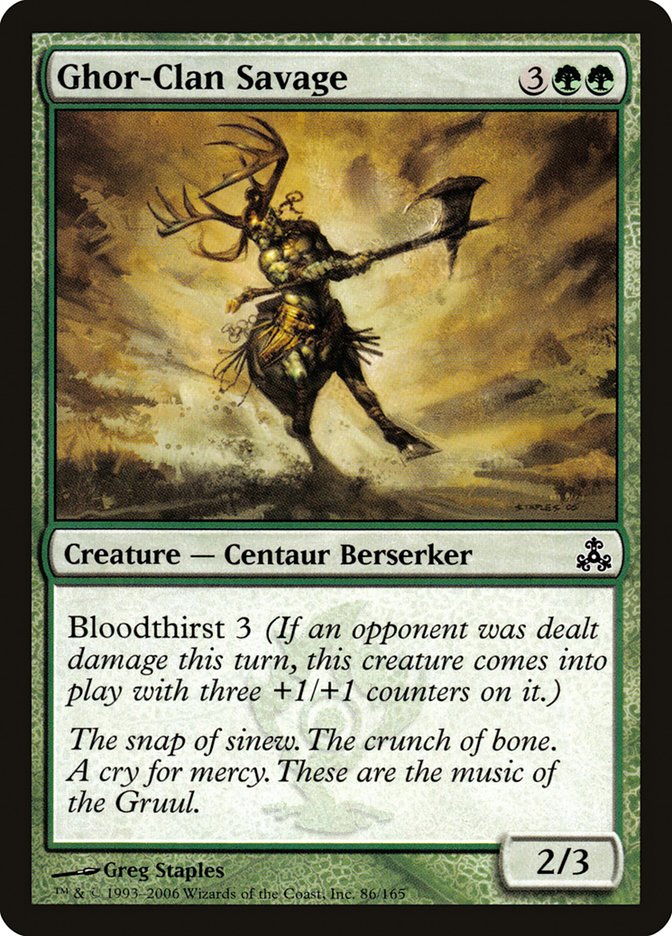 Ghor-Clan Savage - (Foil): Guildpact