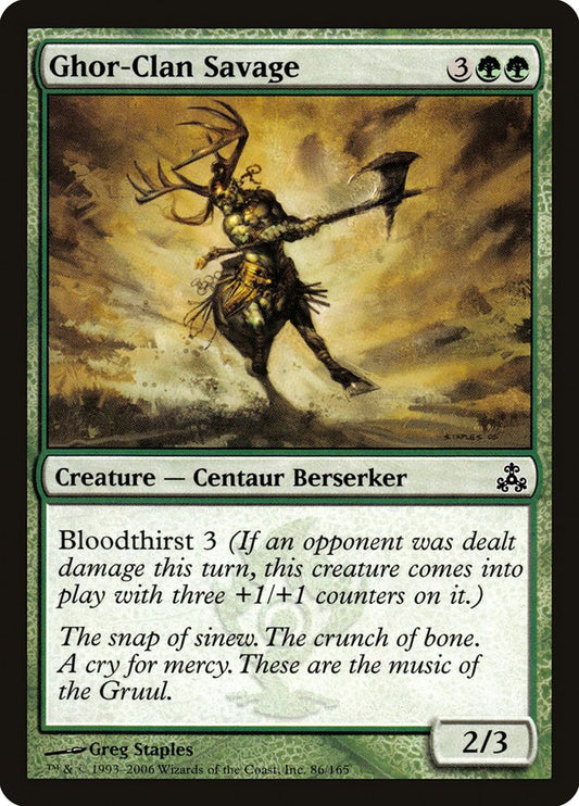 Ghor-Clan Savage - (Foil): Guildpact