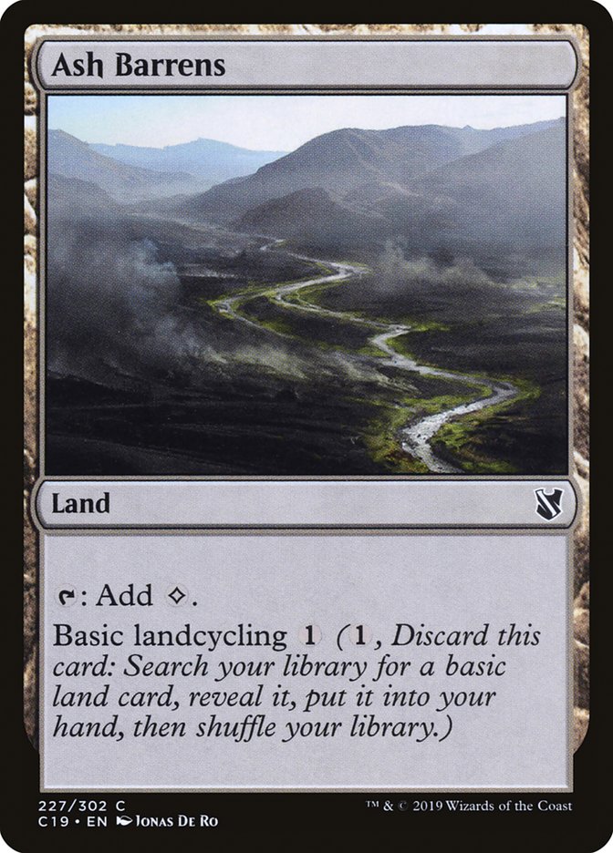 Ash Barrens: Commander 2019