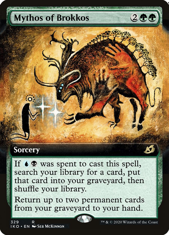 Mythos of Brokkos (Extended Art) - (Foil): Ikoria: Lair of Behemoths