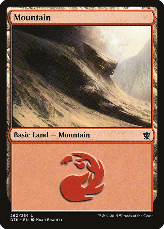 Mountain (#260) - (Foil): Dragons of Tarkir