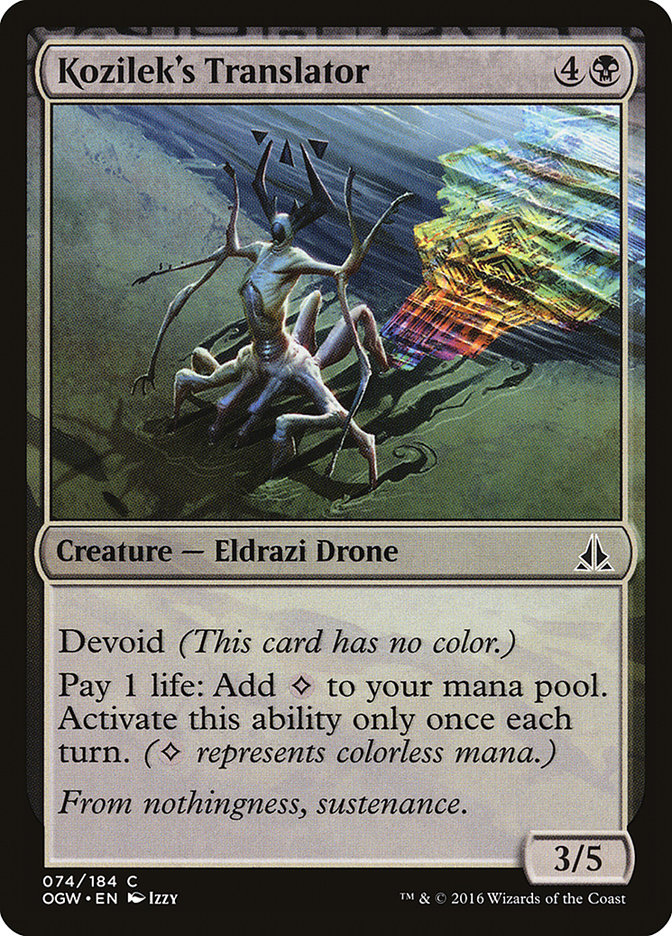 Kozilek's Translator - (Foil): Oath of the Gatewatch