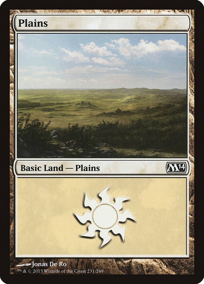 Plains (#231) - (Foil): Magic 2014