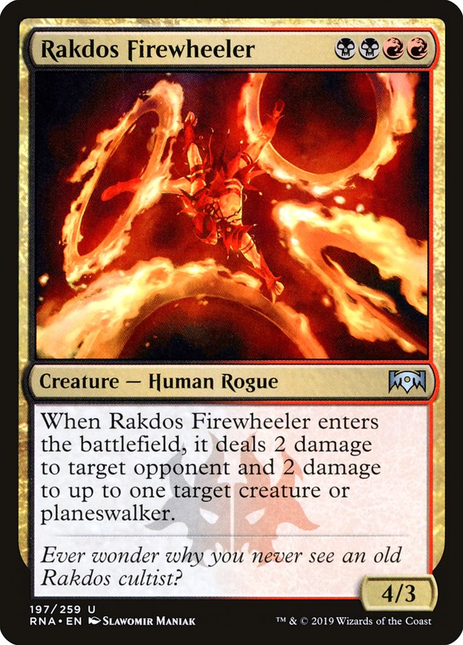 Rakdos Firewheeler - (Foil): Ravnica Allegiance