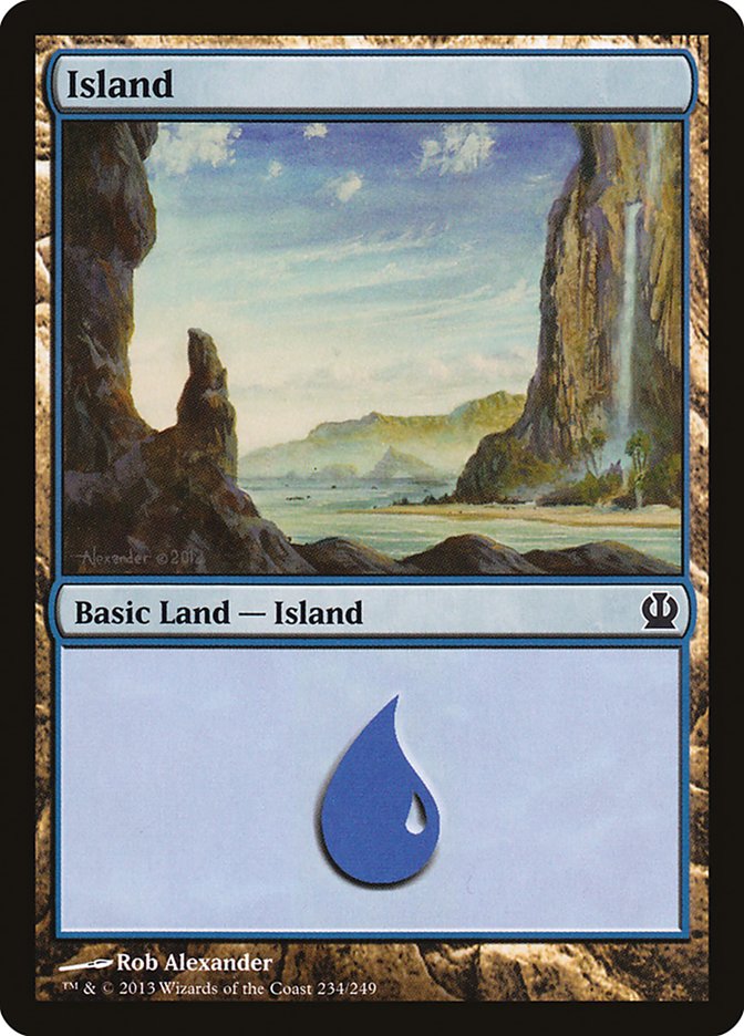 Island (#234) - (Foil): Theros