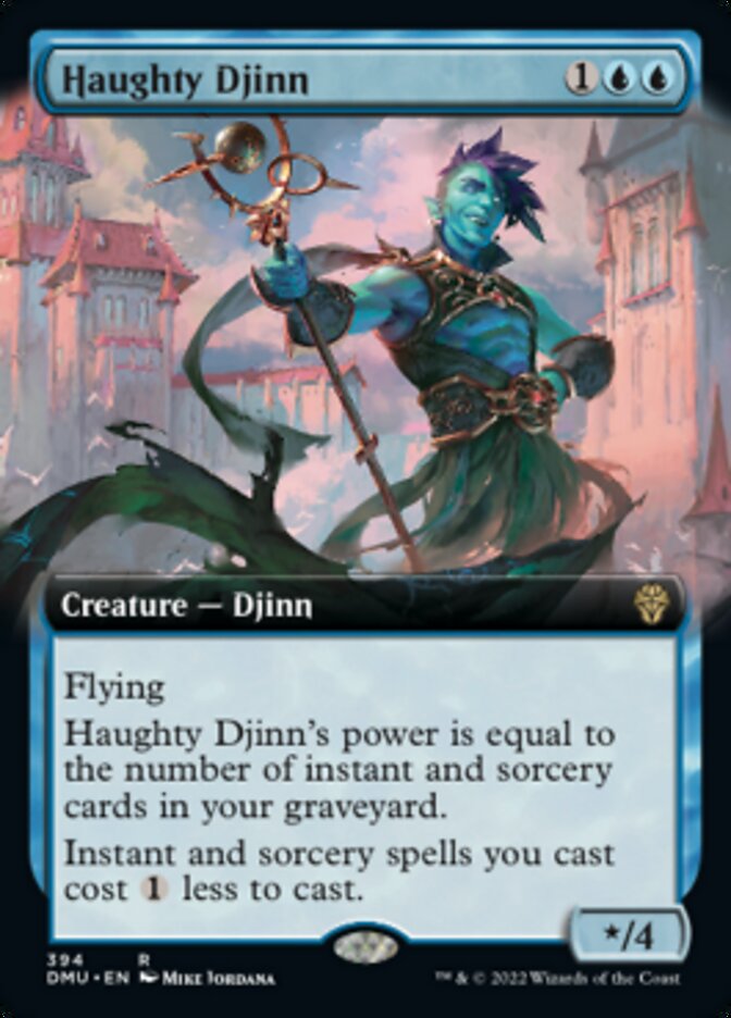 Haughty Djinn (Extended Art) - (Foil): Dominaria United