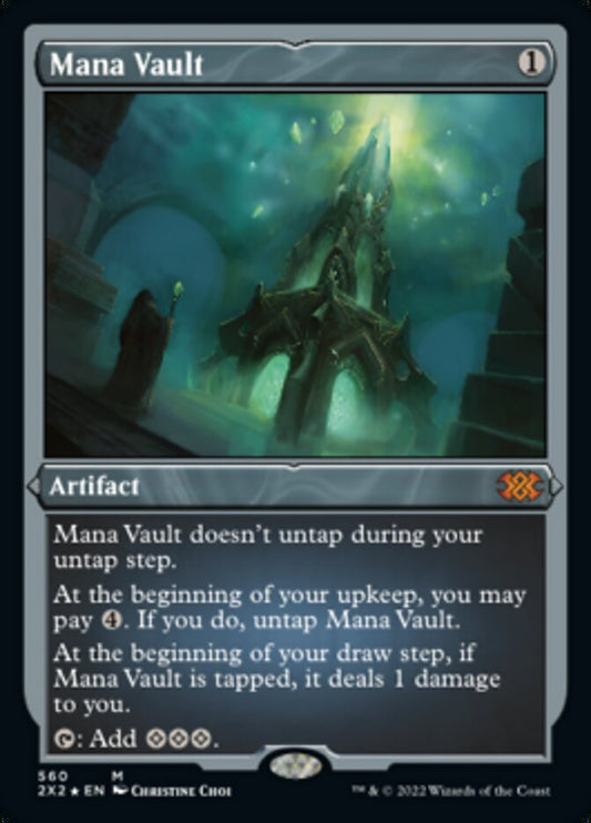 Mana Vault (Foil Etched) - (Foil): Double Masters 2022