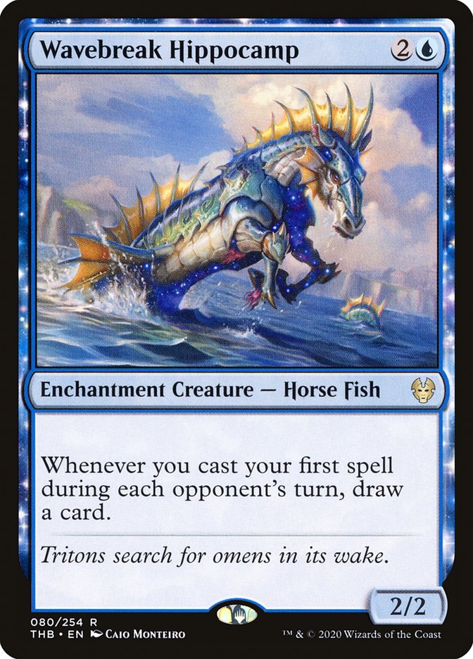 Wavebreak Hippocamp - (Foil): Theros Beyond Death