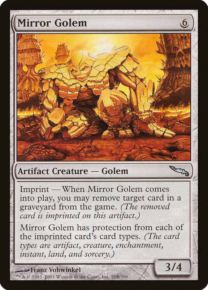 Mirror Golem - (Foil): Mirrodin