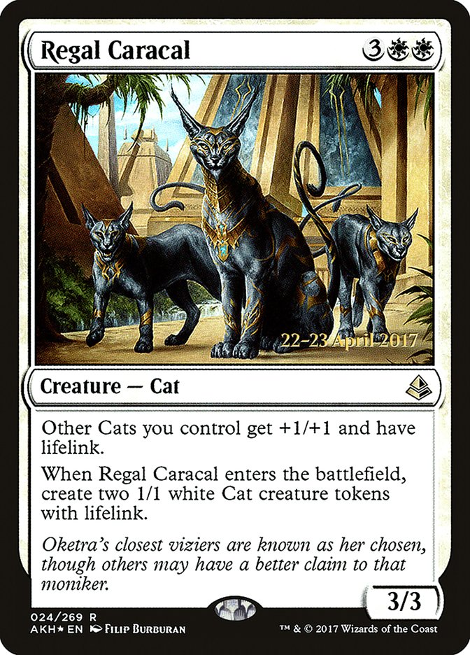 Regal Caracal (Prerelease) (Amonkhet) - (Foil): Amonkhet Promos