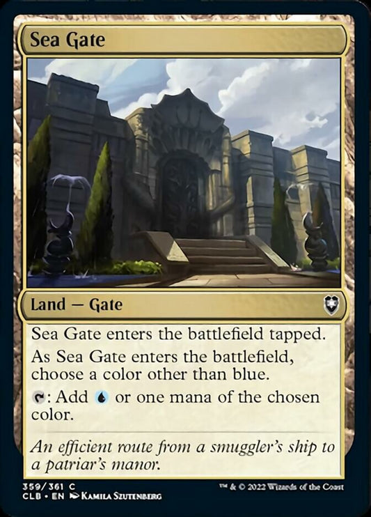 Sea Gate - (Foil): Commander Legends: Battle for Baldur's Gate