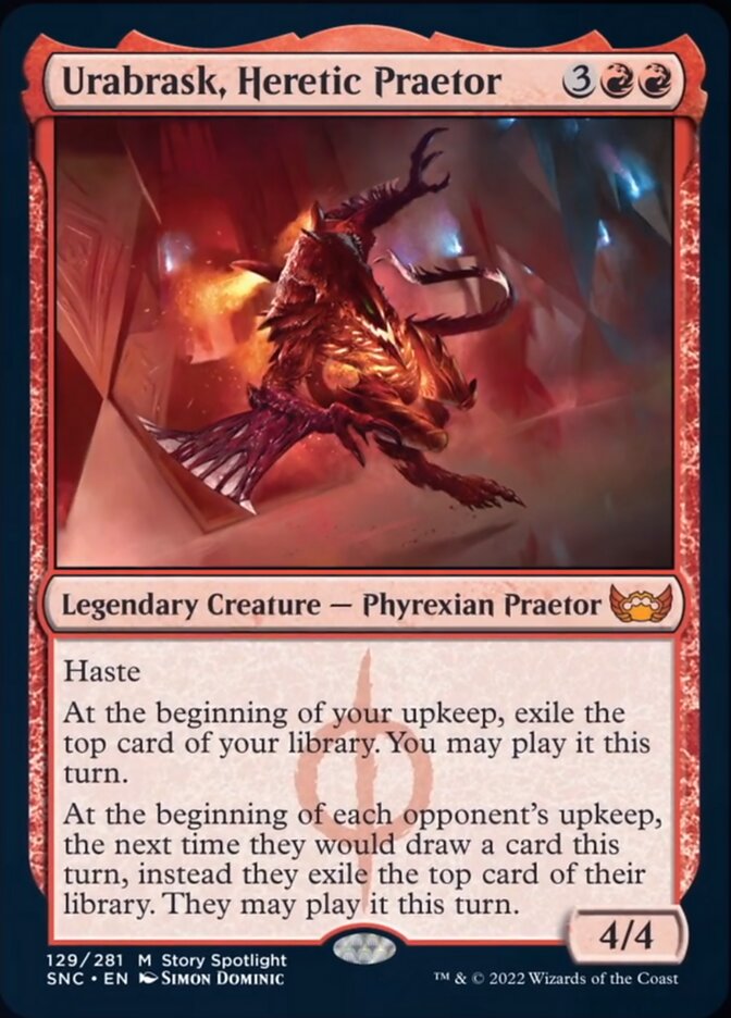 Urabrask, Heretic Praetor - (Foil): Streets of New Capenna