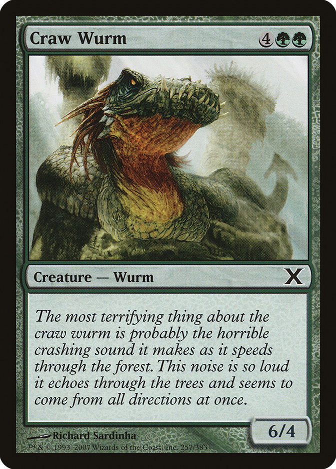 Craw Wurm - (Foil): Tenth Edition