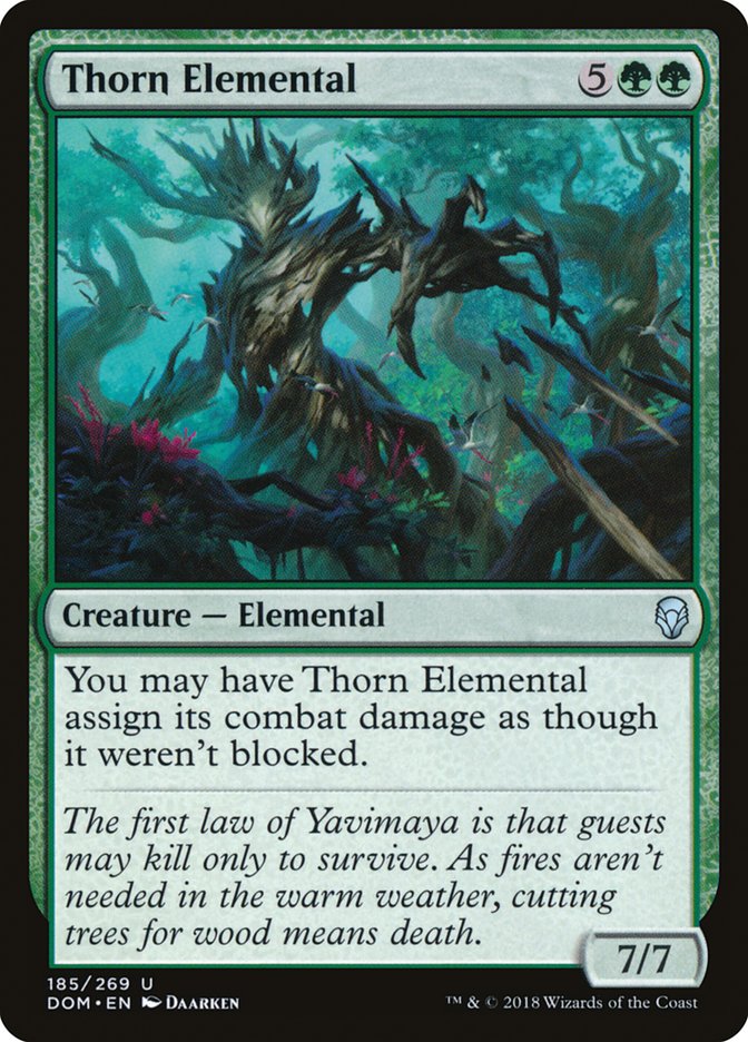 Thorn Elemental - (Foil): Dominaria
