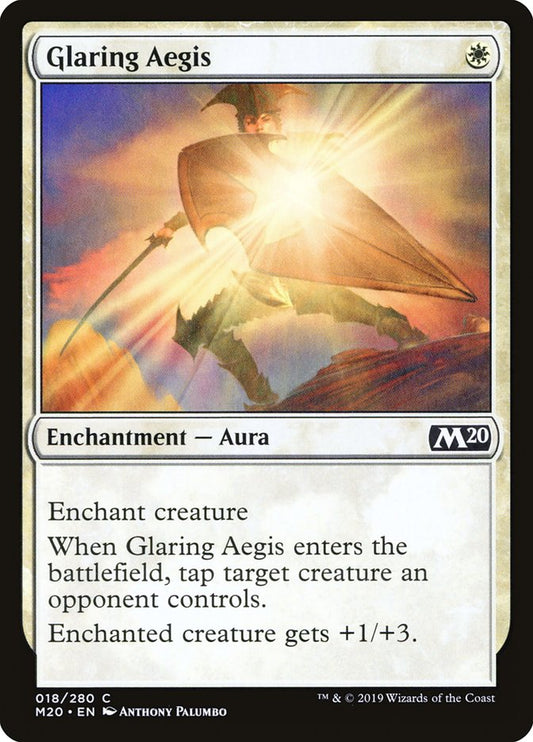 Glaring Aegis - (Foil): Core Set 2020