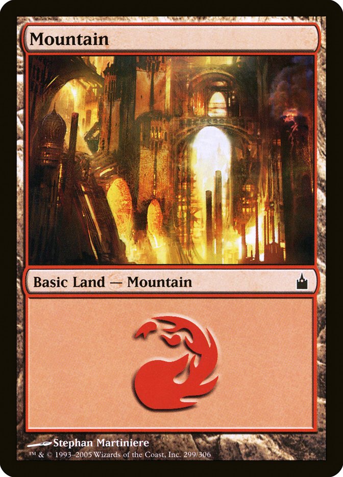 Mountain (#299) - (Foil): Ravnica: City of Guilds
