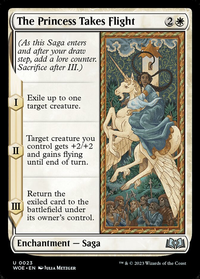 The Princess Takes Flight - (Foil): Wilds of Eldraine