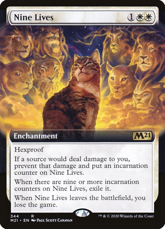 Nine Lives (Extended Art) - (Foil): Core Set 2021