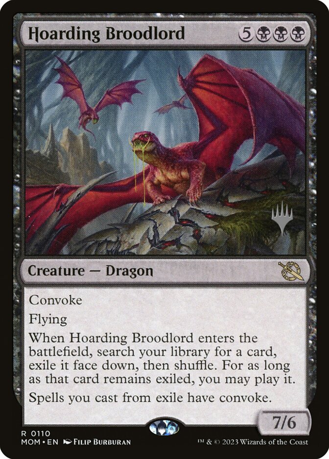 Hoarding Broodlord (Promo Pack) (March of the Machine): March of the Machine Promos