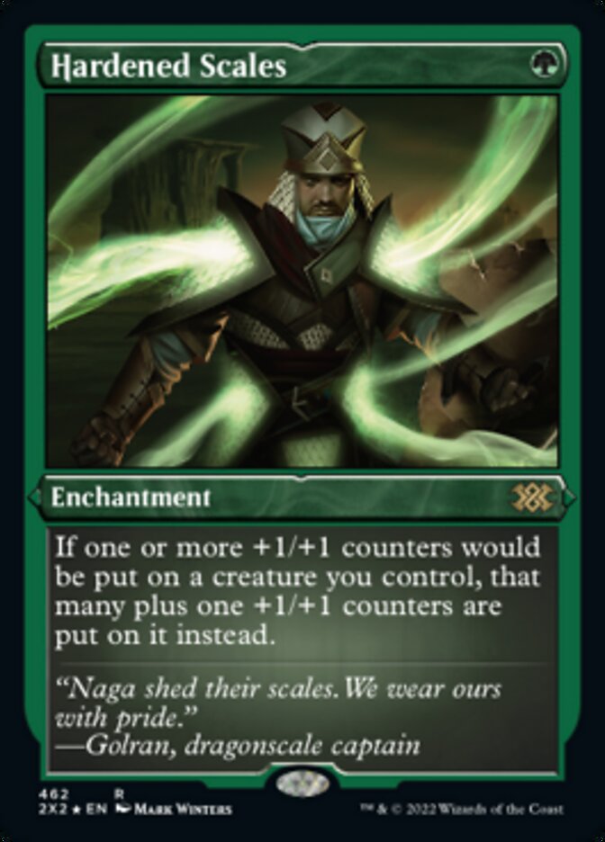 Hardened Scales (Foil Etched) - (Foil): Double Masters 2022