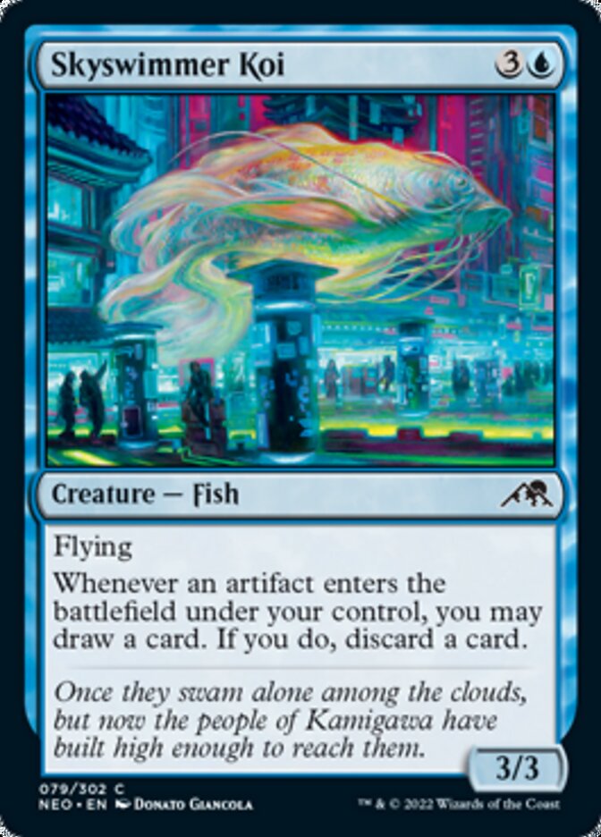 Skyswimmer Koi - (Foil): Kamigawa: Neon Dynasty