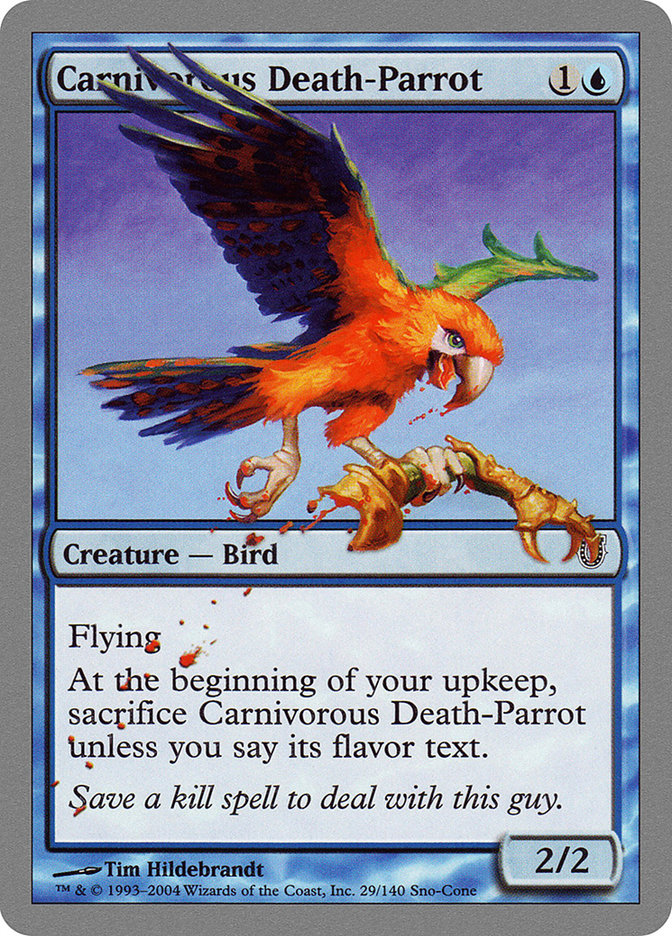 Carnivorous Death-Parrot - (Foil): Unhinged