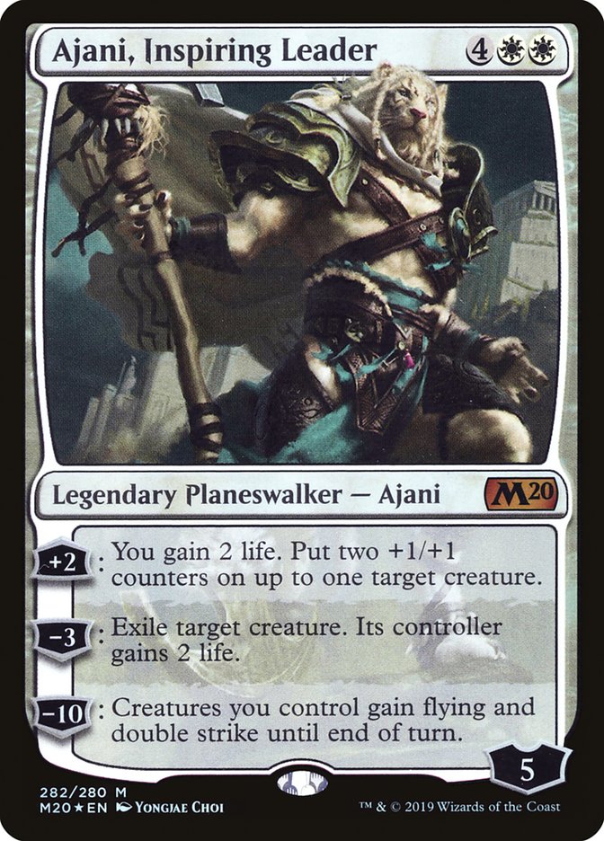 Ajani, Inspiring Leader (Planeswalker Deck) - (Foil): Core Set 2020