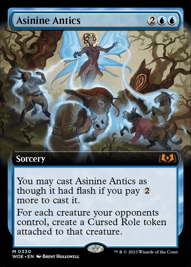 Asinine Antics (Extended Art) - (Foil): Wilds of Eldraine