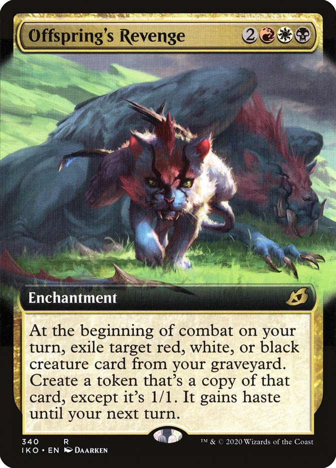 Offspring's Revenge (Extended Art) - (Foil): Ikoria: Lair of Behemoths