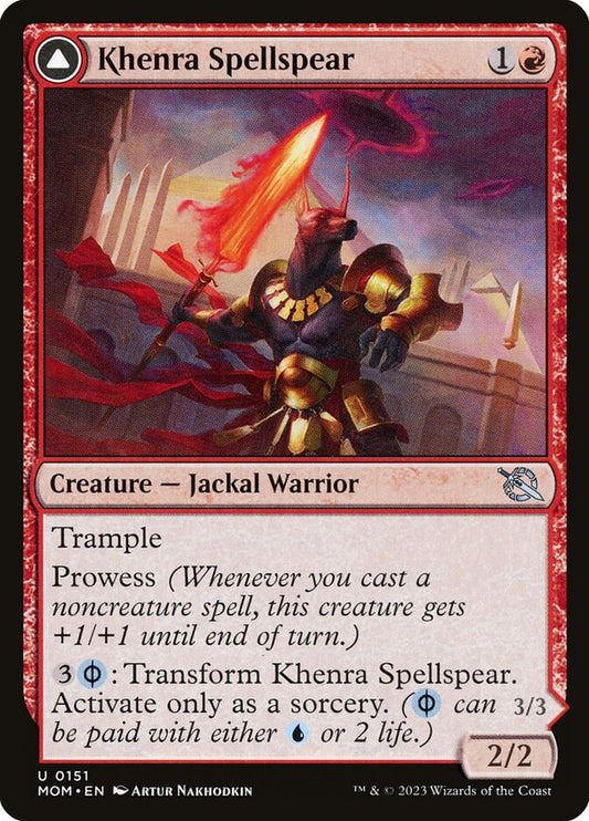 Khenra Spellspear // Gitaxian Spellstalker - (Foil): March of the Machine