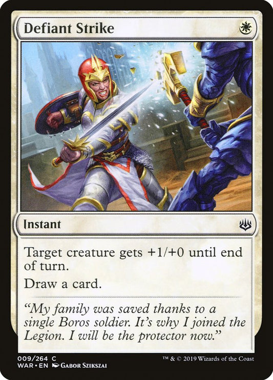 Defiant Strike - (Foil): War of the Spark