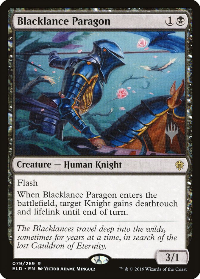 Blacklance Paragon (Promo Pack) (Throne of Eldraine) - (Foil): Throne of Eldraine Promos