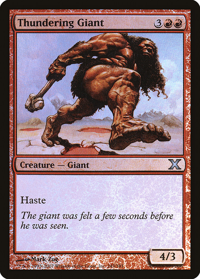 Thundering Giant - (Foil): Tenth Edition