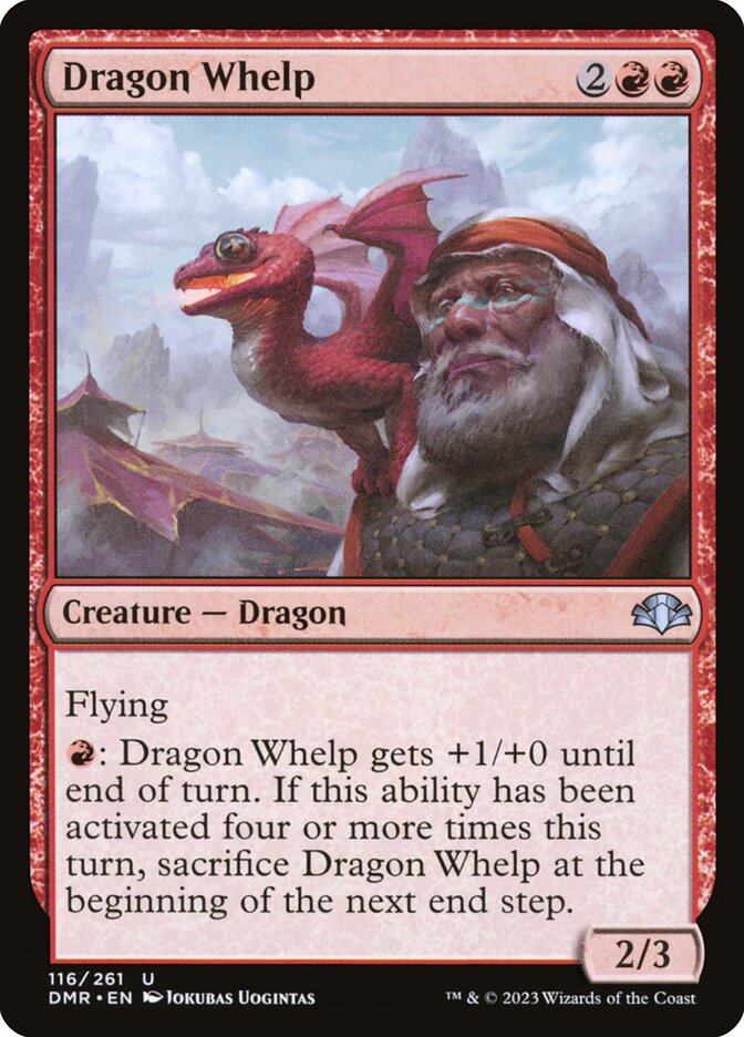 Dragon Whelp - (Foil): Dominaria Remastered
