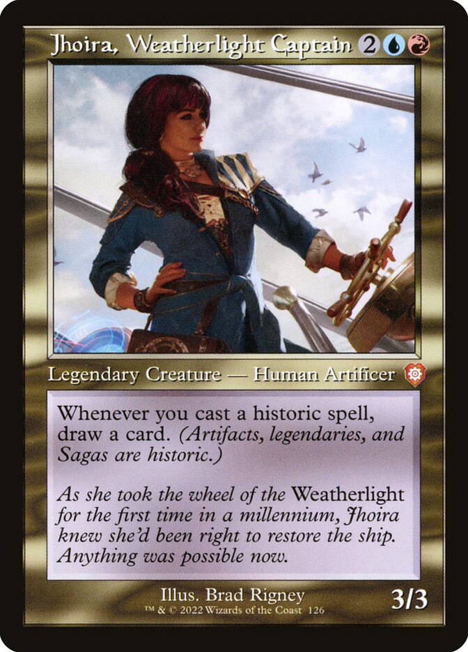 Jhoira, Weatherlight Captain (Retro Frame): The Brothers' War Commander