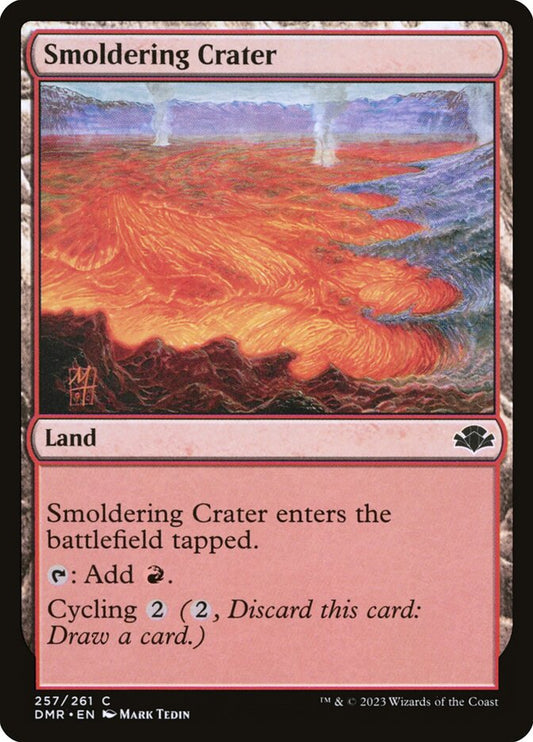 Smoldering Crater - (Foil): Dominaria Remastered