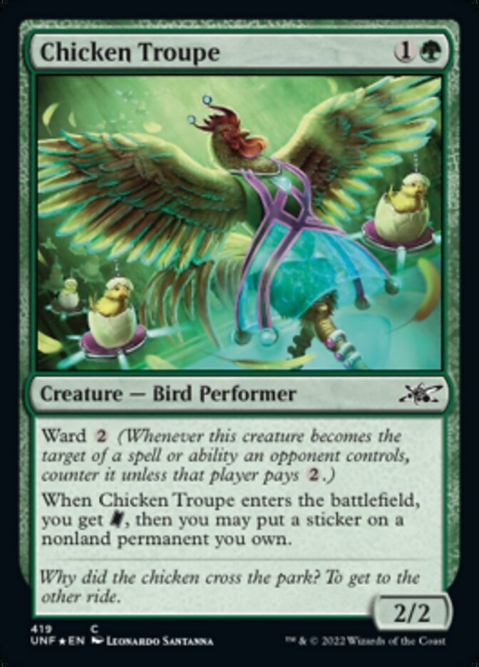 Chicken Troupe (Galaxy Foil) - (Foil): Unfinity