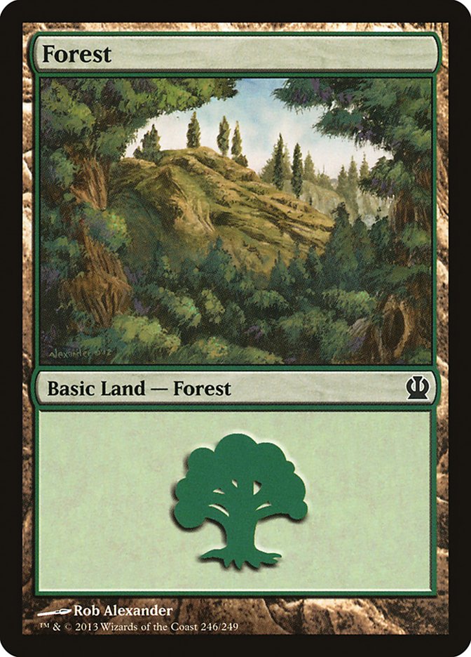 Forest (#246) - (Foil): Theros