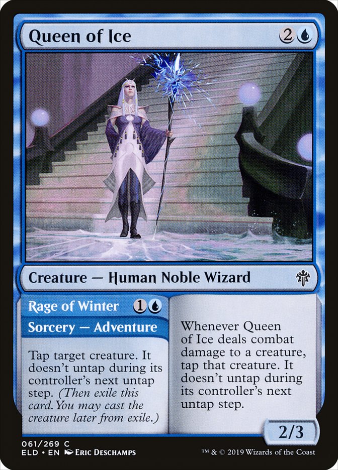 Queen of Ice // Rage of Winter: Throne of Eldraine