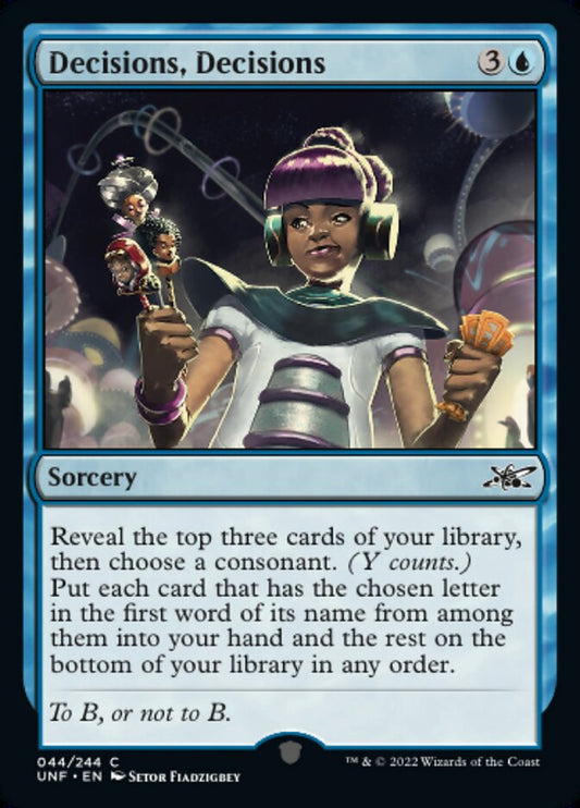 Decisions, Decisions - (Foil): Unfinity