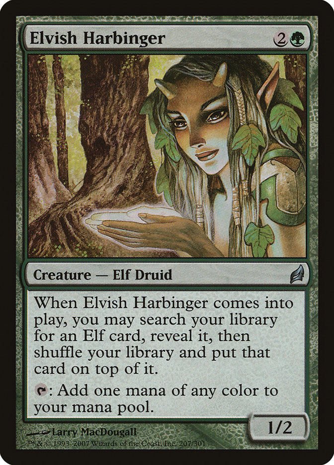 Elvish Harbinger - (Foil): Lorwyn
