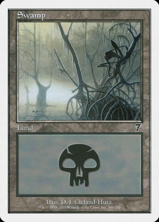Swamp (#346) - (Foil): Seventh Edition