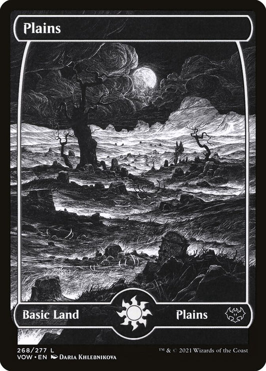 Plains (#268) (Full Art) - (Foil): Innistrad: Crimson Vow